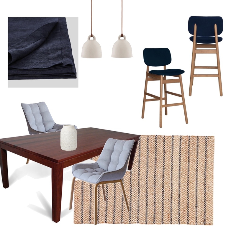 Kelisha navy dining Mood Board by Oleander & Finch Interiors on Style Sourcebook