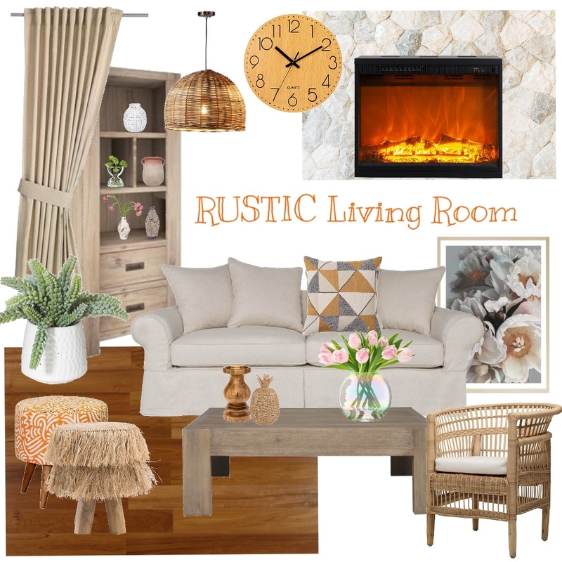 Rustic living room Mood Board by DadaDesign on Style Sourcebook