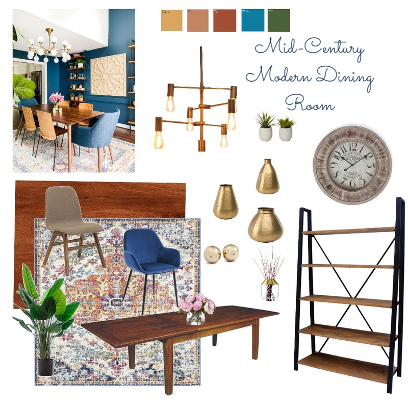 Mid century dining room Mood Board by Grey Edrosa Interiors on Style Sourcebook