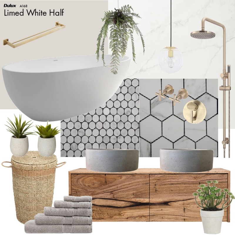 Rustic Bathroom Mood Board by etkollenbroich on Style Sourcebook