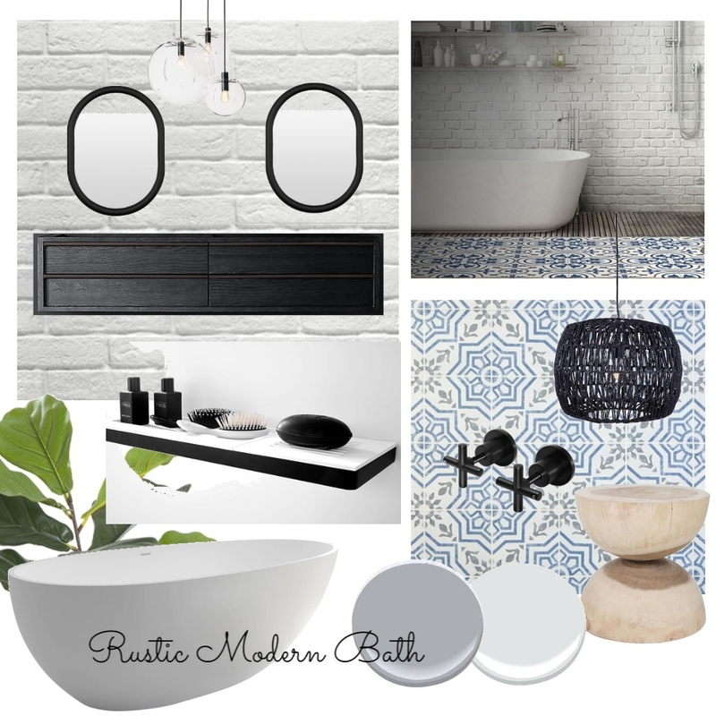 Rustic Modern Bath Mood Board by HeidiMM on Style Sourcebook