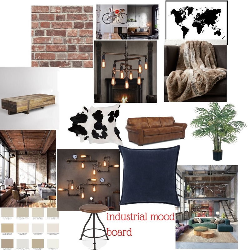 industrial mood board Mood Board by lethu zuma on Style Sourcebook