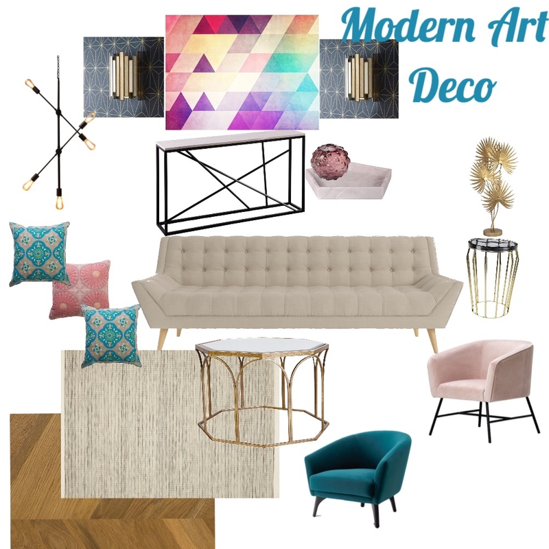 Modern Art Deco Mood Board by Akkish on Style Sourcebook