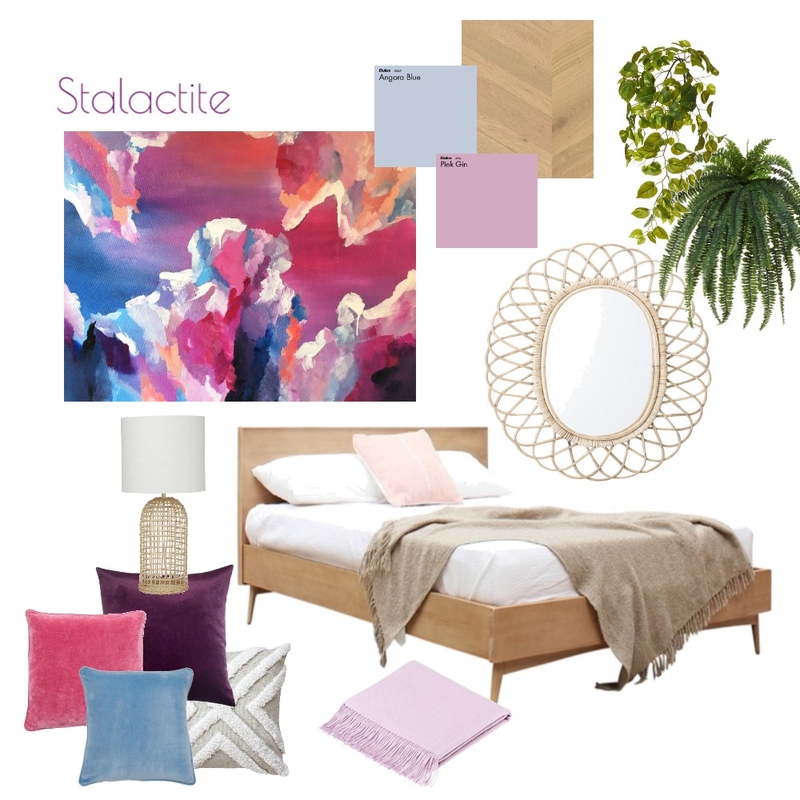 Stalactite Bedroom Mood Board by Tessa Marie Art on Style Sourcebook