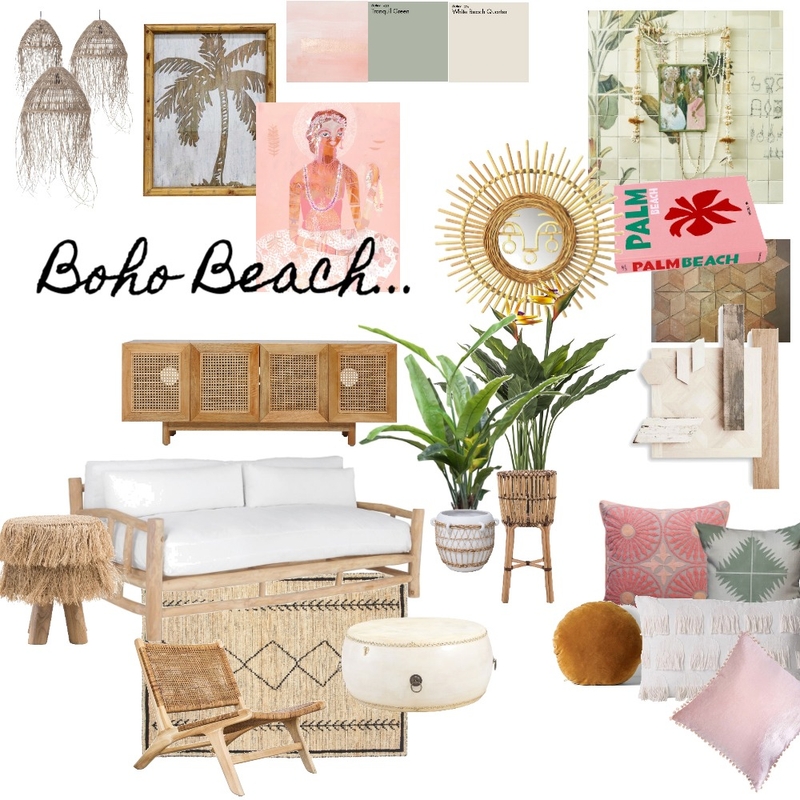 Boho Beach Mood Board by House of Halo & Fitz on Style Sourcebook