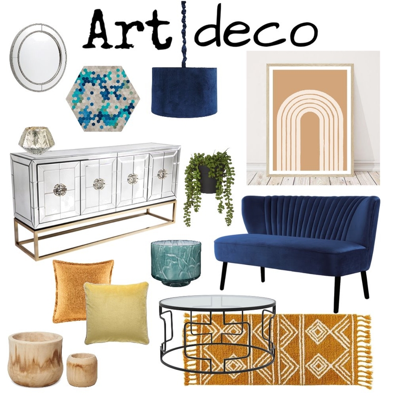 Art Deco MOD 3 Mood Board by Kmann on Style Sourcebook