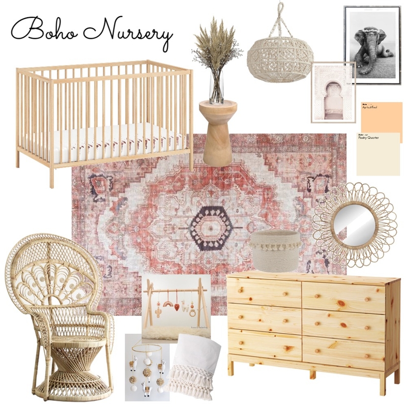 Boho Nursery Girl Mood Board by Tfqinteriors on Style Sourcebook