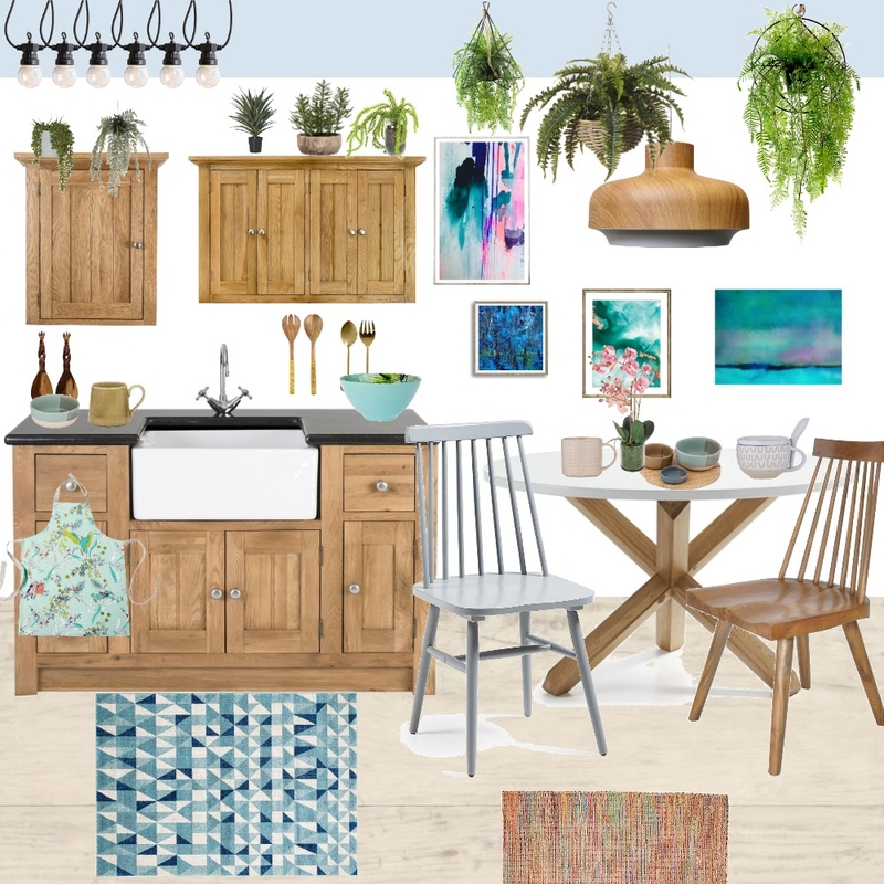 Boho Girly Dining Corner Kitchen Mood Board by Mermaid on Style Sourcebook