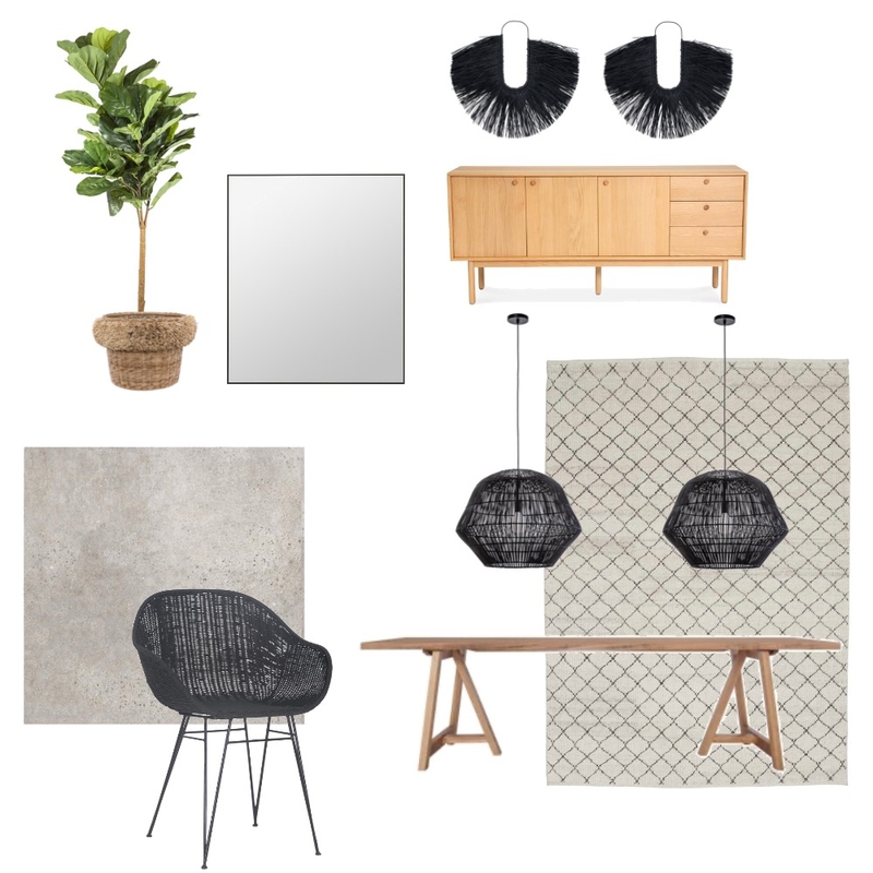 Black and Natural Mood Board by Ashleigh Parker on Style Sourcebook