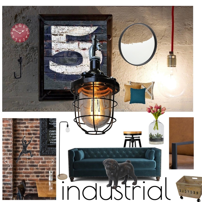 living industrial final Mood Board by sunnygrewal on Style Sourcebook