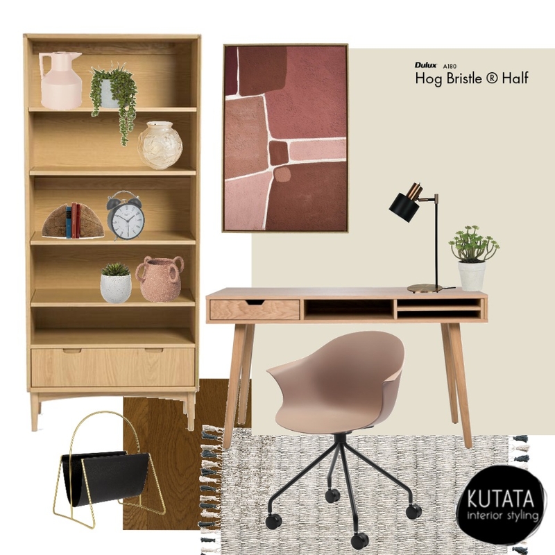 study Mood Board by KUTATA Interior Styling on Style Sourcebook
