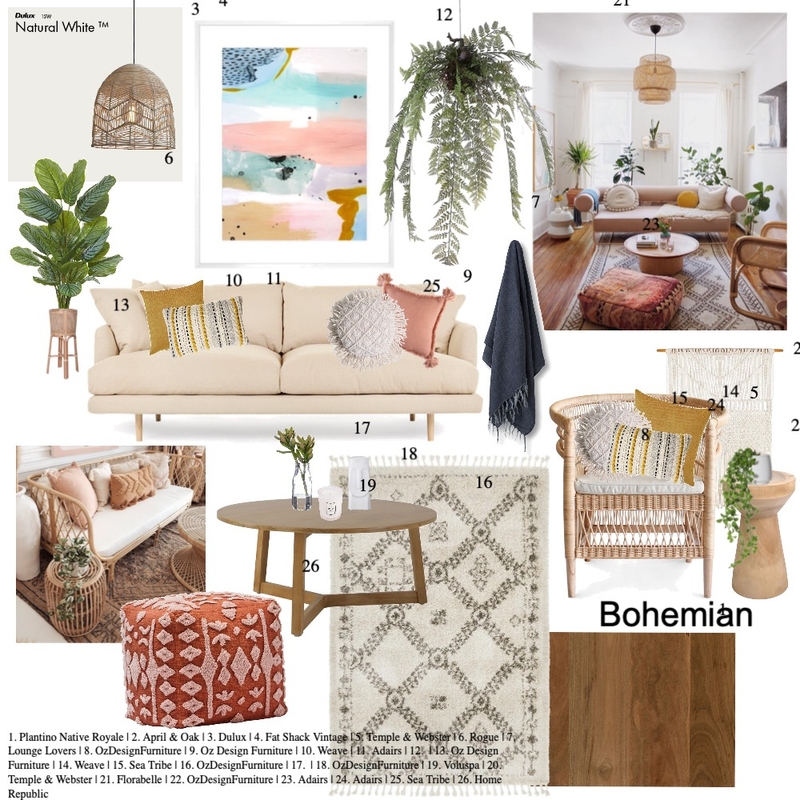 BOHEMIAN - BRANDS Mood Board by jasmine-jayne-simmons@hotmail.com on Style Sourcebook