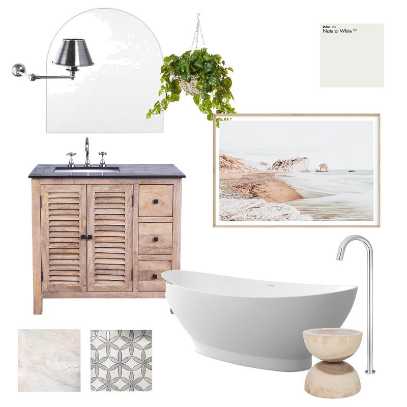 Coastal Bathroom Mood Board by Hannahs Interiors on Style Sourcebook