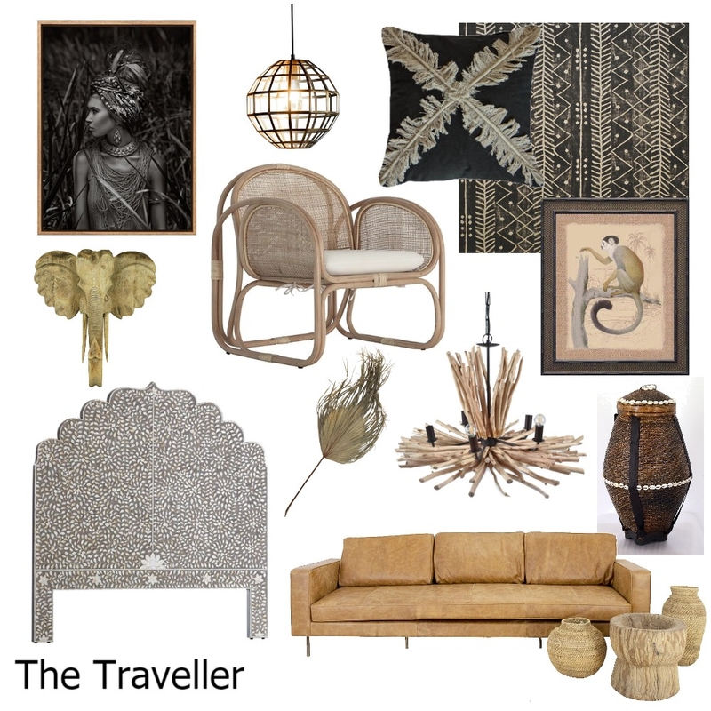 The Traveller Mood Board by Unearth Interiors on Style Sourcebook