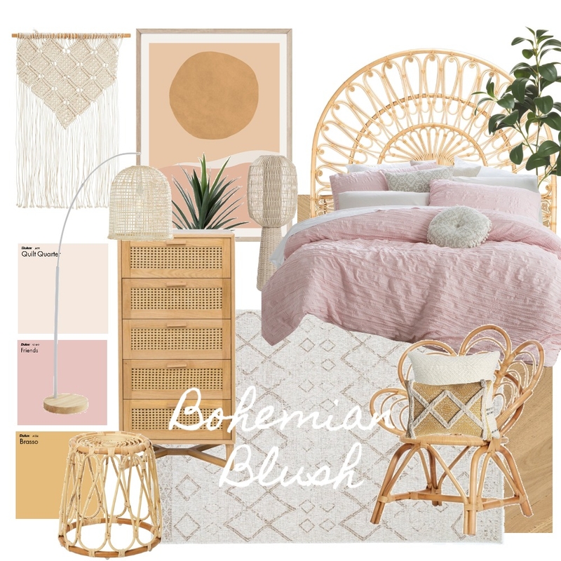 Bohemian Blush Mood Board by georgialeary on Style Sourcebook