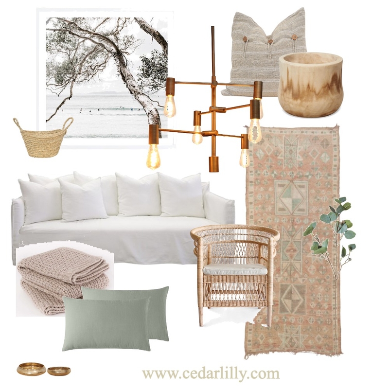 Coastal Boho Mood Board by cedarlilly on Style Sourcebook