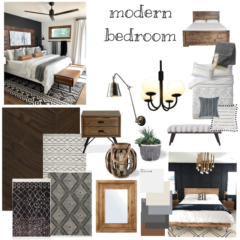 Modern bedroom Mood Board by Laczi Emôke on Style Sourcebook