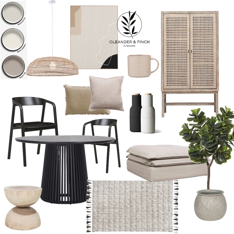 The dining room. Mood Board by Oleander & Finch Interiors on Style Sourcebook