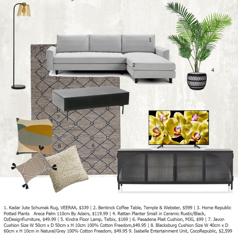 Mod 10 - Sample Board Mood Board by apagel on Style Sourcebook