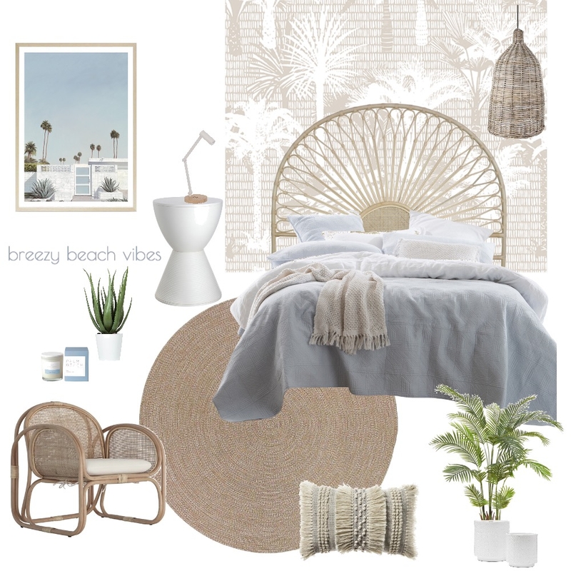 dreamy beach vibe bedroom Mood Board by Kelly on Style Sourcebook