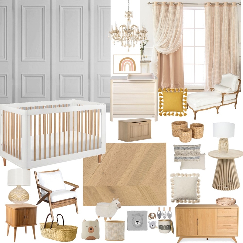 pinks baby room Mood Board by The Home of Interior Design on Style Sourcebook