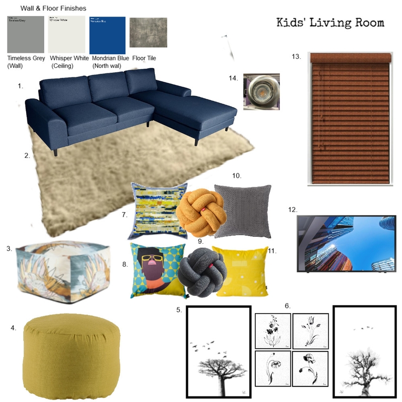 Kids' Living Room Mood Board by momomo on Style Sourcebook