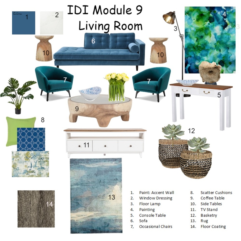 IDI Assignment 9 Living Room Mood Board by Santjie on Style Sourcebook