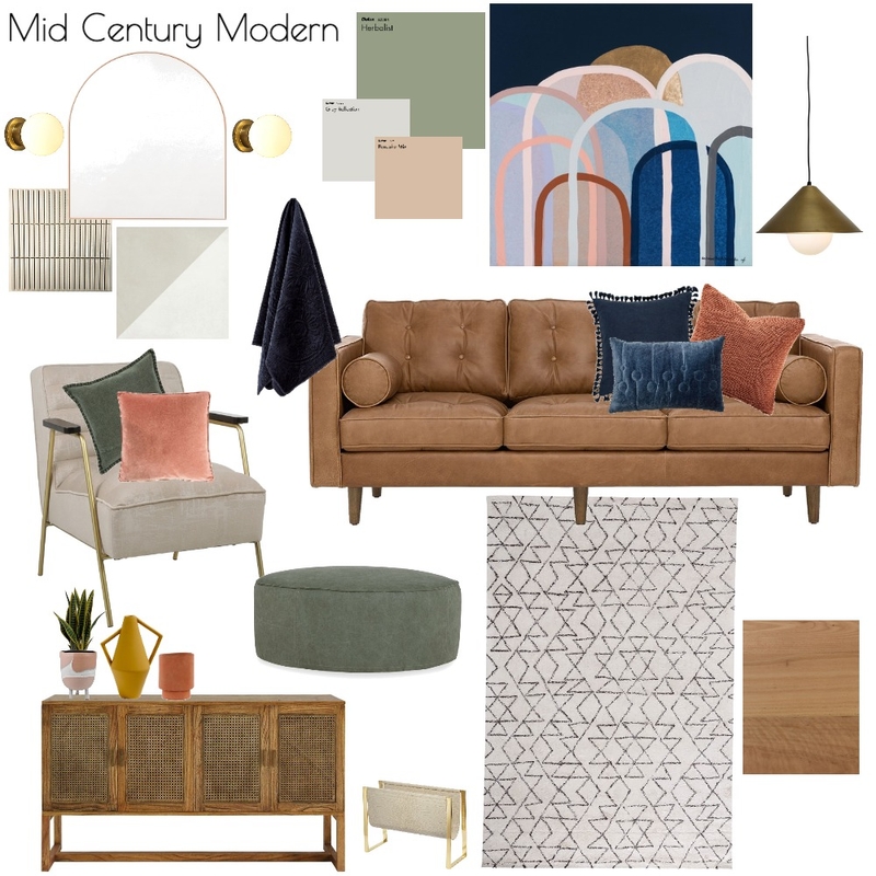 Mid Century Modern Mood Board by Osborne & Co. on Style Sourcebook