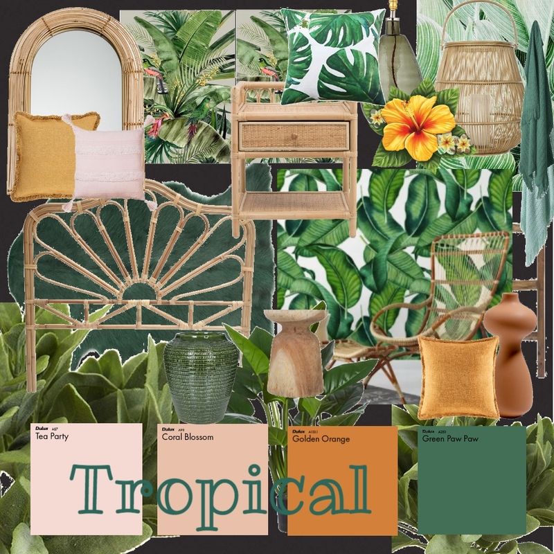 tropical Mood Board by georgialeary on Style Sourcebook