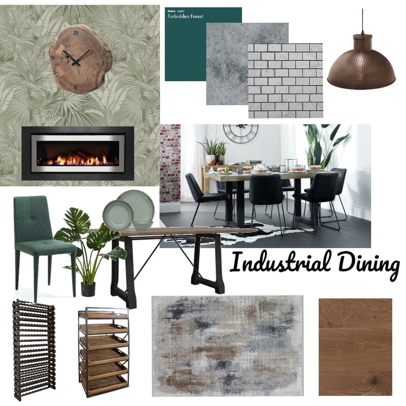 Industrial Dining Mood Board by shaadaye on Style Sourcebook