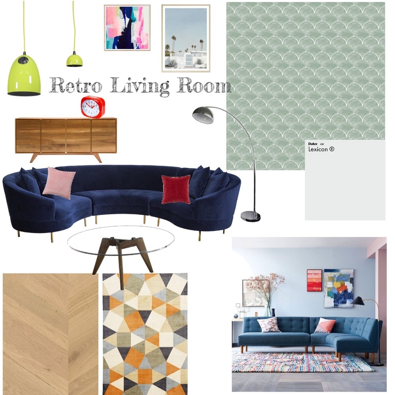 Retro Living Room Mood Board by calderakitchens2019 on Style Sourcebook