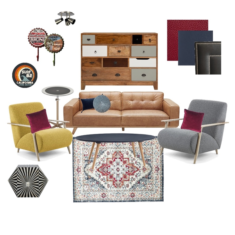 retro living room Mood Board by anavictoriamoreno on Style Sourcebook