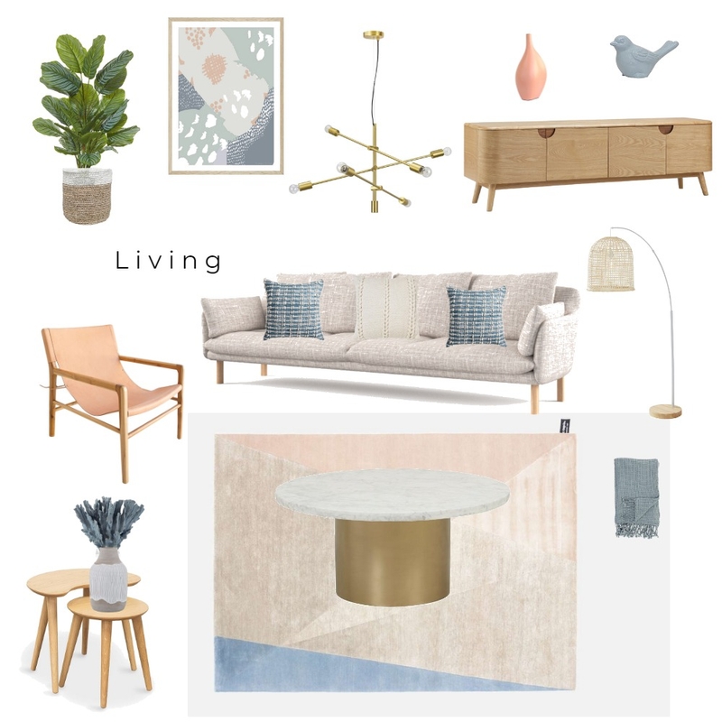 Living Mood Board by Olivia Renée Designs on Style Sourcebook
