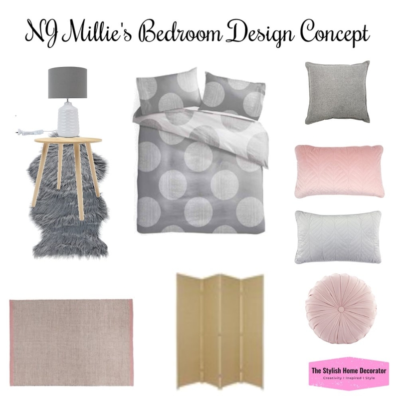 Millie's Bedroom Design Concept Mood Board by stylishhomedecorator on Style Sourcebook