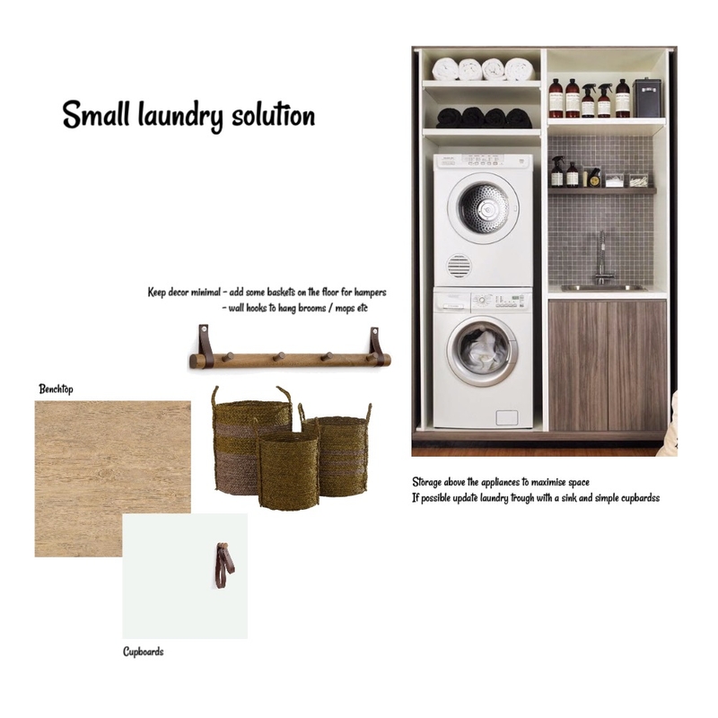 Small Laundry Solution Mood Board by Styledbymel on Style Sourcebook