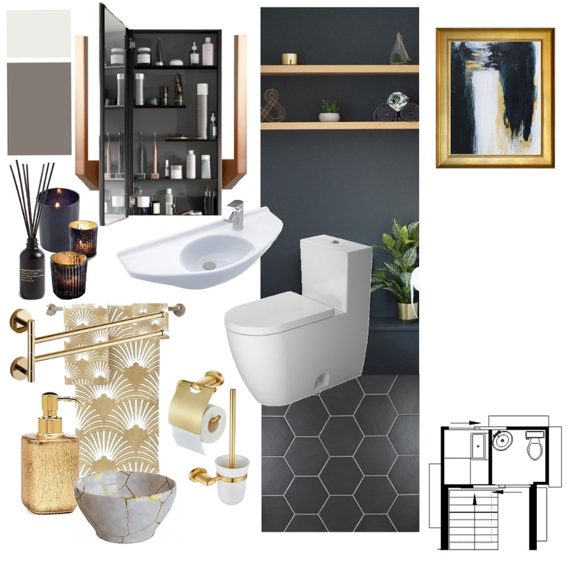 Powder Room Mood Board by Valeria on Style Sourcebook