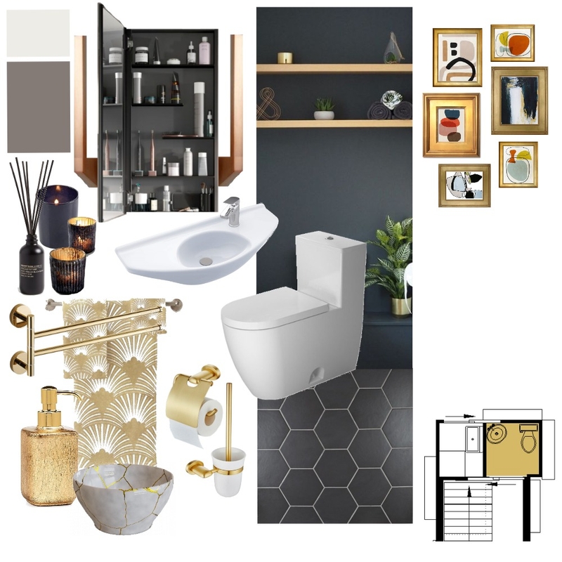 Powder Room Mood Board by Valeria on Style Sourcebook