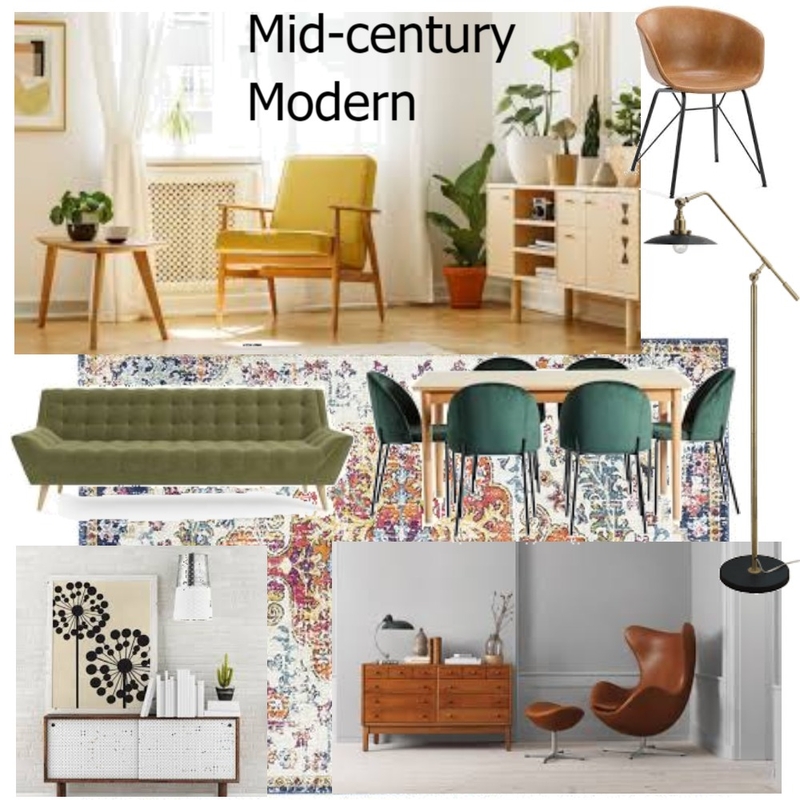 Mid century modern Mood Board by christina_helene designs on Style Sourcebook