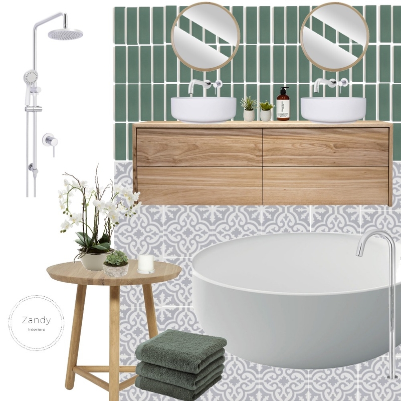 Contemporary Style Bathroom Mood Board by Zandy Interiors on Style Sourcebook