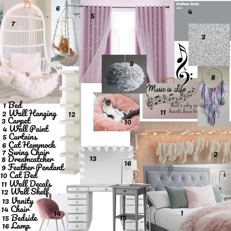 Lees Bedroom Module 10 Mood Board by allison61 on Style Sourcebook