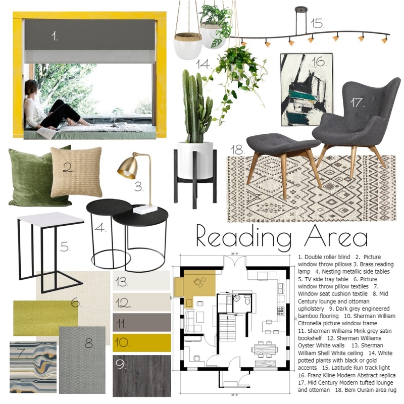 Reading Area Mood Board by Valeria on Style Sourcebook