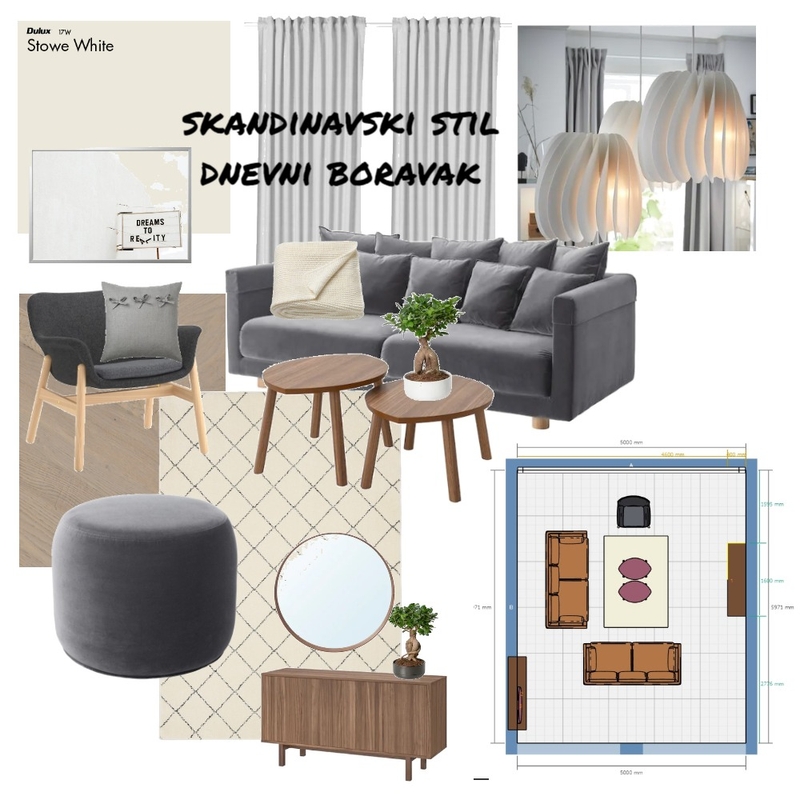 Dnevni boravak-skandinavski stil-zadaća Mood Board by maja80 on Style Sourcebook