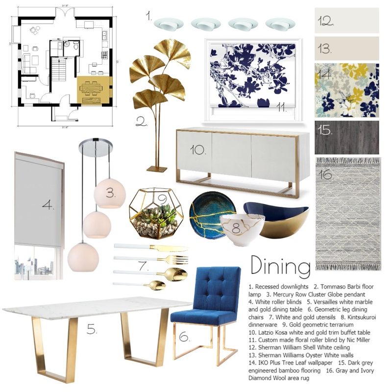 Dining Room Mood Board by Valeria on Style Sourcebook