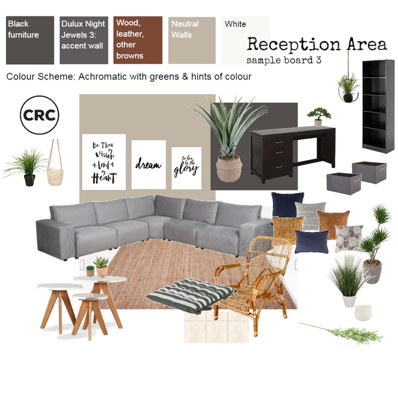 CRC Reception Area sample 3 Mood Board by Zellee Best Interior Design on Style Sourcebook