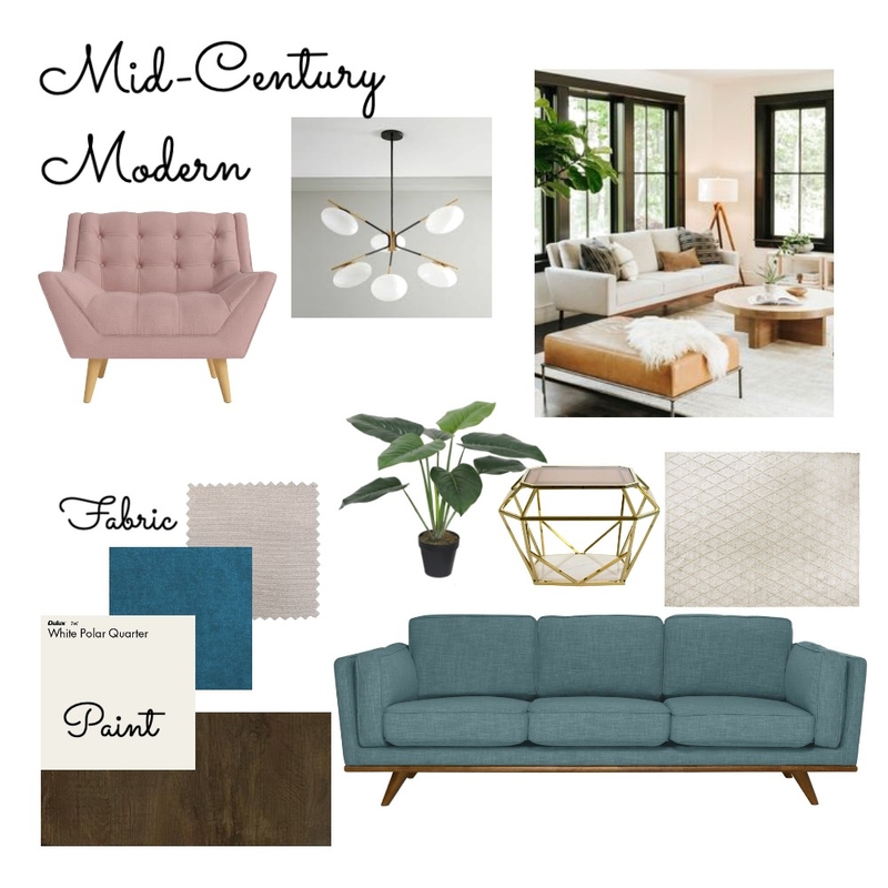 Mid-Century Modern Mood Board by sherilynndashwood on Style Sourcebook