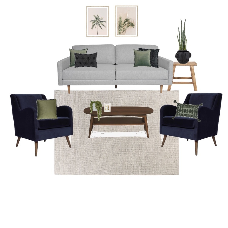 Living - Navy Armchair Mood Board by tahliacawley on Style Sourcebook