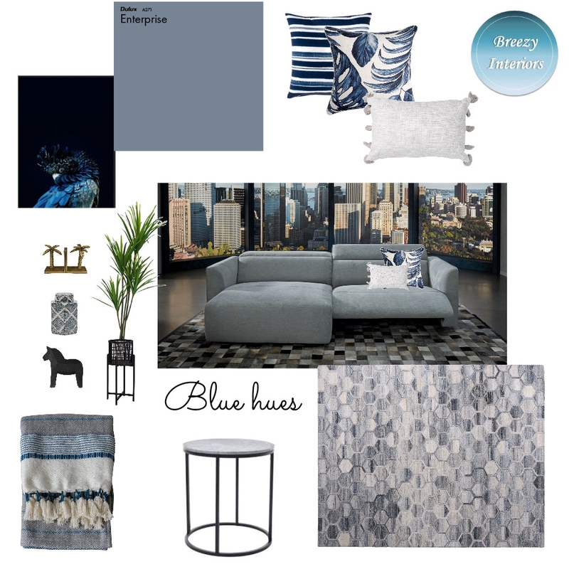 Blue Hues Mood Board by Breezy Interiors on Style Sourcebook