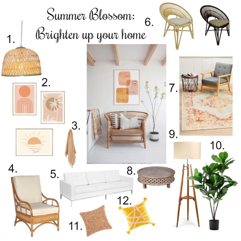 summer blosson Mood Board by rachel_little9 on Style Sourcebook