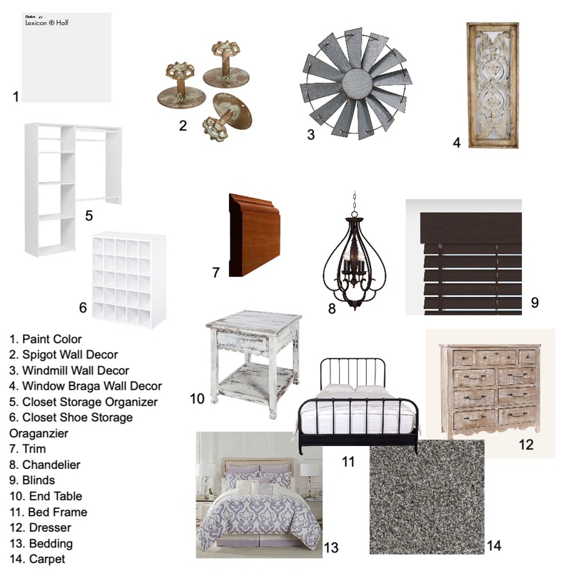 Cottage Guest Room Mood Board by MykanMalone on Style Sourcebook