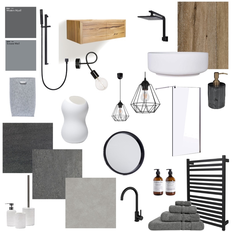 loft bathroom Mood Board by dominikahala on Style Sourcebook